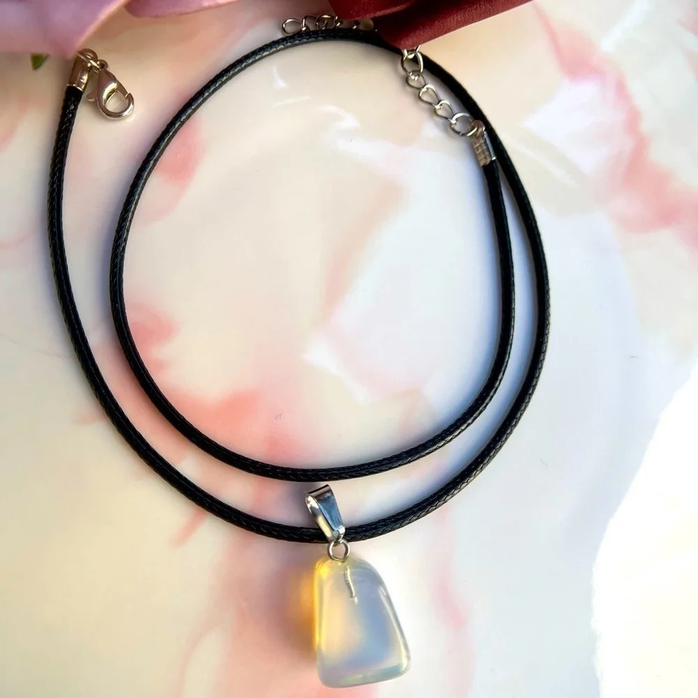 Natural Stone Pendant Necklace